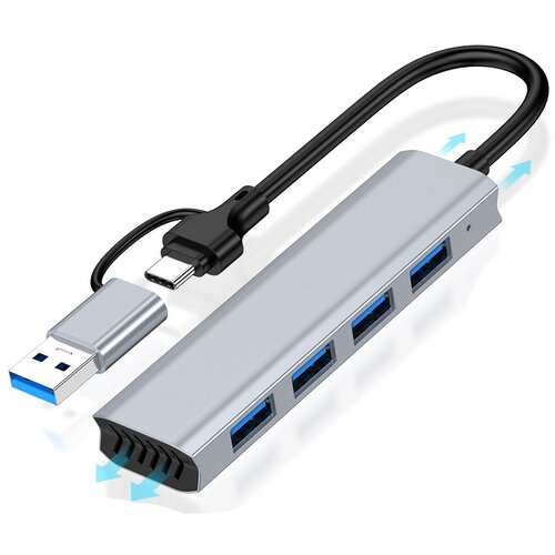 INF 4-v-1 USB 3.0 Hub s 3 USB 2.0 Vrati - Priklopna Postaja Tipa C, (5000129830) Cene