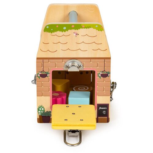 ECO TOYS drvena edukativna kocka Store s bravicama Slike