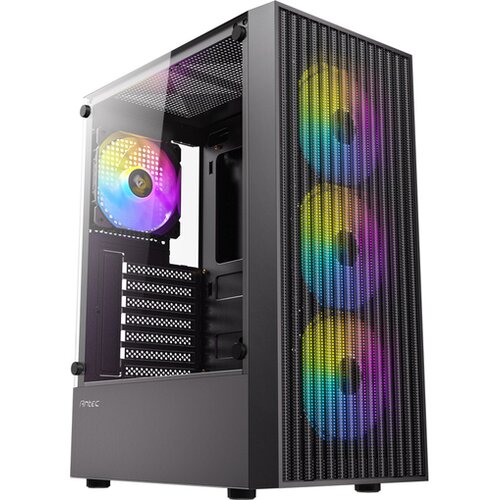 Antec ax27 rgb elite midi-t atx okno gaming črno ohišje Cene