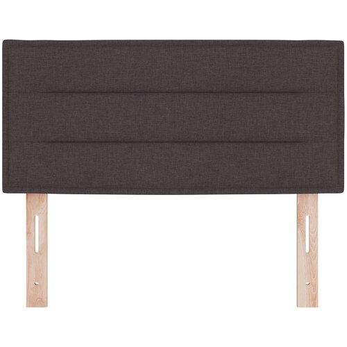  LED glava kreveta s LED trakama Tamno smeđa 80 cm tkanina Slike
