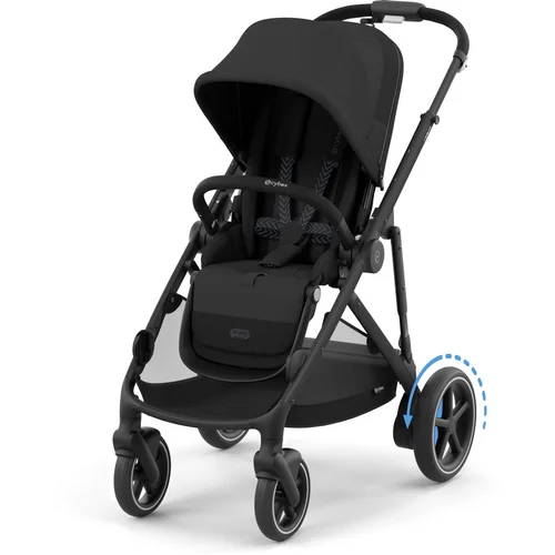 Cybex otroški voziček e-gazelle™ s moon black (black frame)