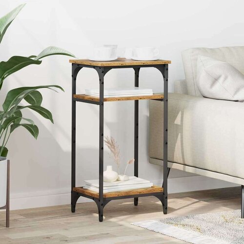 vidaXL Bocni stol Staro drvo 40 x 30 x 75 cm Konstruirano drvo Cene