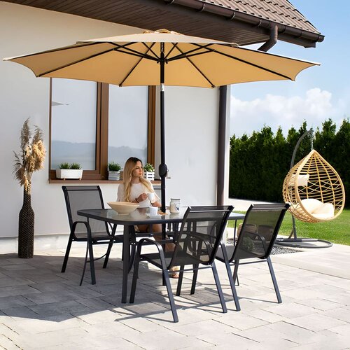  Vrtni stakleni stol 120x70 cm za terasu i vrt MultiGarden Slike