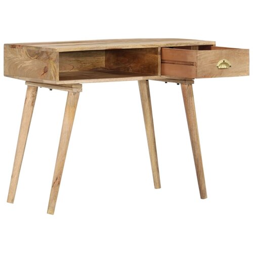 Maison Chic konzolna miza - miza ob steni 90x45x75 cm trden mangov les, (21786320) Cene