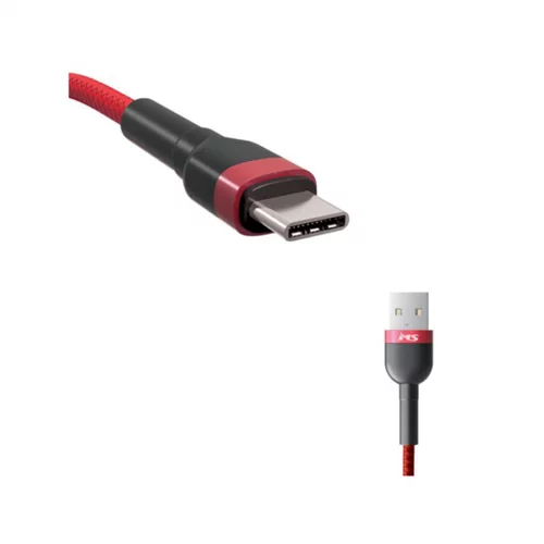 Ms CABLE 2.4A USB-A 2.0 - USB-C, 2m, crveni