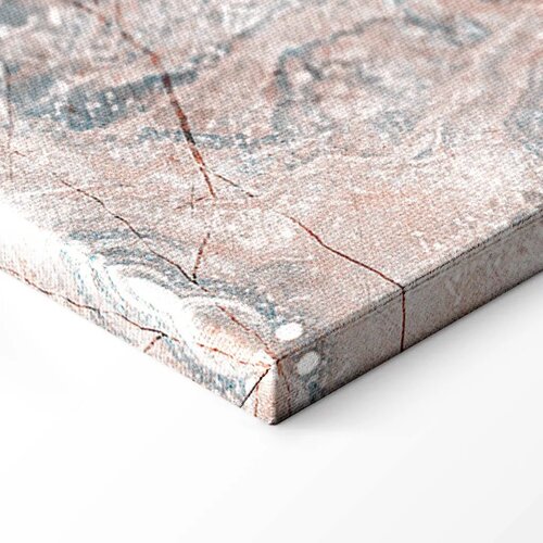  Slika - Marble flowers &amp;ndash; natural stone structure in pastel colours 60x40 Na talijanskom platnu Slike