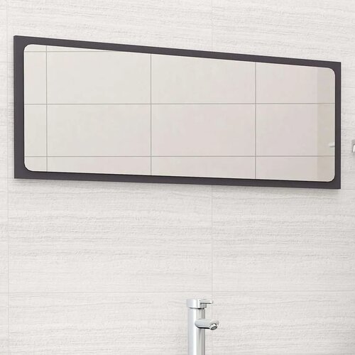  Kupaonsko ogledalo sivo 100 x 1 5 x 37 cm konstruirano drvo - Siva 100 x 1.5 x 37 cm Cijene