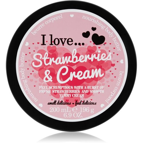 I love... Strawberries & Cream maslo za telo 200 ml Cene