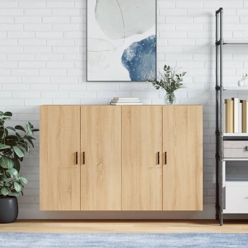 The Living Store Stenska omarica 2 kosa sonoma hrast 69,5x34x90 cm - Stenska Omara, (21435579) Slike