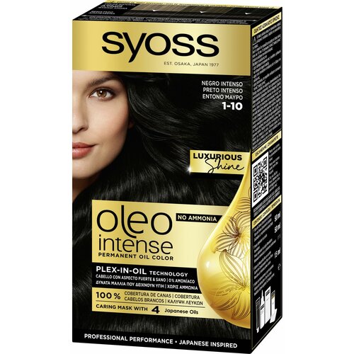 Syoss oleo Intense Farba za kosu, Intense Black 1-10 Cene