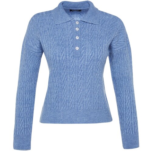 Trendyol Sweater - Blue - Oversize Slike