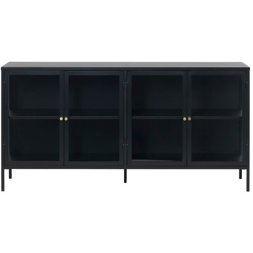 Unique Furniture Crna vitrina Carmel, dužine 170 cm Cijene
