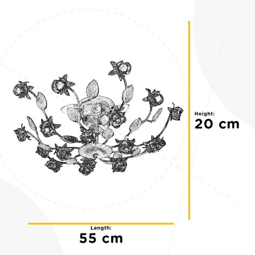 Lesnina XXXL STROPNA SVETILKA CAROLINA 55/55/20 cm Slike