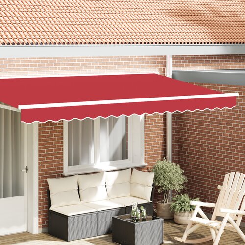 vidaXL Tenda Senčilo za okvir 3.5 m Rdeča 3.3x0.2 m Cene