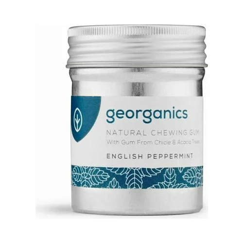 Georganics Naravni žvečilni gumi English Peppermint - 30 kosov