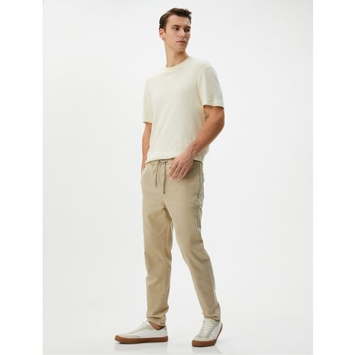 Koton Jogger Pants with Pocket Detail and Lace Waist Cotton Slike