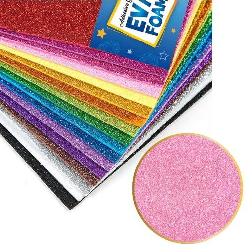  Samolepljiva  glitter eva pena ljubicasta 10/1 milla Cene