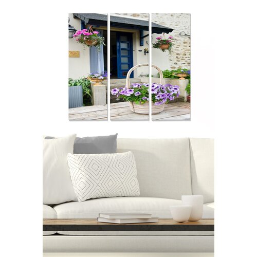 Wallity MDF1147028 multicolor decorative mdf painting (3 pieces) Slike