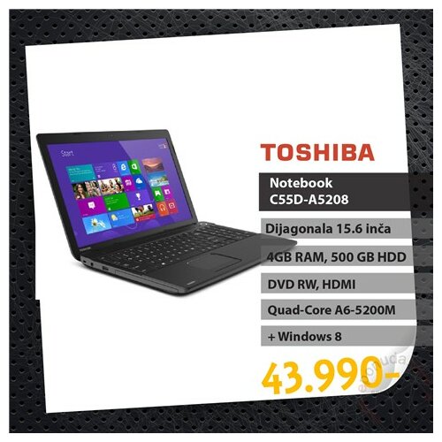 Toshiba Satellite C55D-A5208 laptop Slike