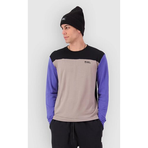 Mons Royale Yotei Merino Funkcijska srajca cinder / blue dusk / black Cene
