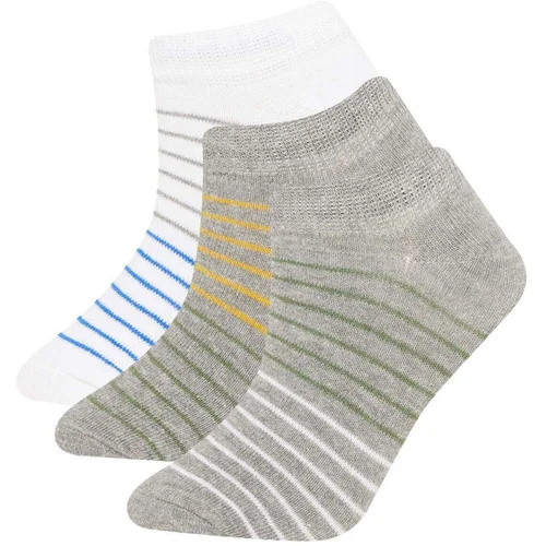 Defacto Size 3-Pack Cotton Ankle Socks