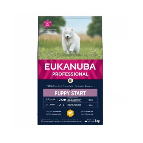 Eukanuba dog puppy starter all breed chicken 8 kg Cene