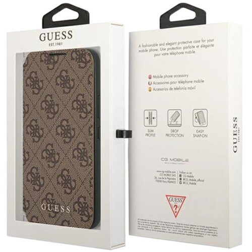 Guess ovitek GUBKS22MG4GFBR za samsung galaxy S22 plus 5G knjiga rjava Slike