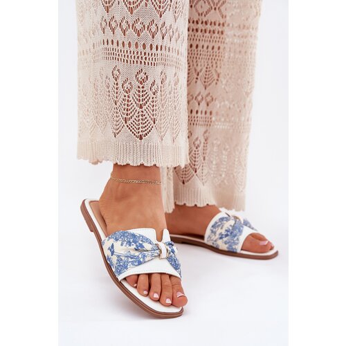 Boto Women's Flat Sandals With Bow White Avenza Cene