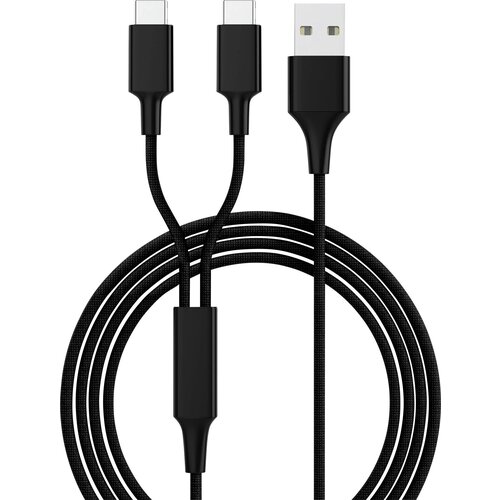Smrter USB polnilni kabel USB 2.0 USB-A vtič\, USB-C&amp;reg; vtič 1.20 m črna _HYDRA_DUO_C_BK, (20432727) Slike