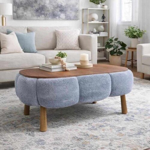 Atelier Del Sofa Papatya - Grey Grey Coffee Table Slike