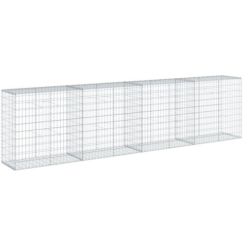  Gabionska ko&amp;scaron;ara s poklopcem 400x50x100 cm pocinčano željezo Slike