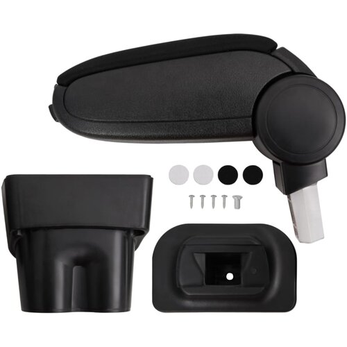  Naslon za ruke za automobil crni 17 x 32 x (35,5 - 52) cm ABS Slike