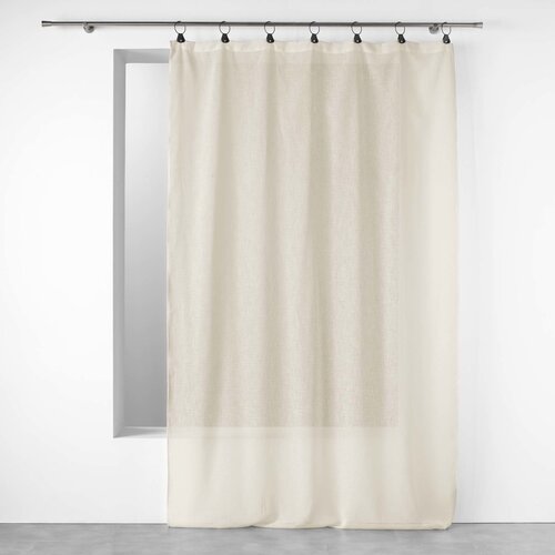 Douceur d intérieur Voile zavese PANNEAU A ANNEAUX 140 x 240 CM VOILE TISSE LINKA NATUREL Bela Cene