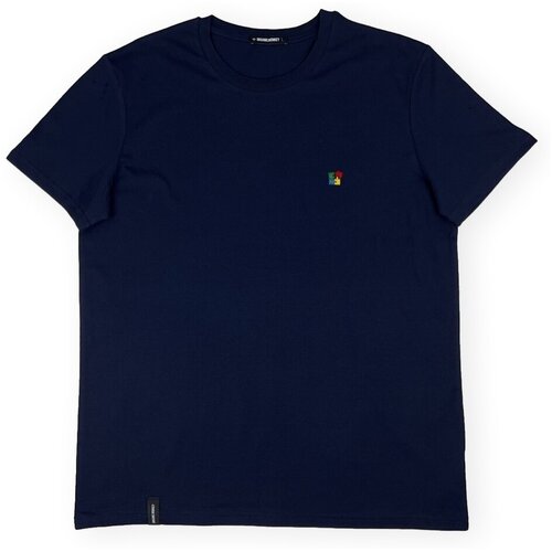 Organic Monkey Majice &amp;amp; Polo majice T-Shirt Puzzlematic - Navy Modra Slike