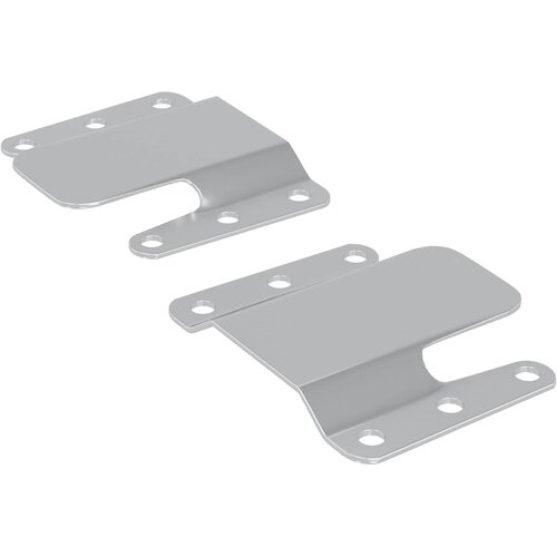  Držač za ravno montiranje 2 pcs Srebrno 75 x 66 x 1,4 mm Čelik Slike