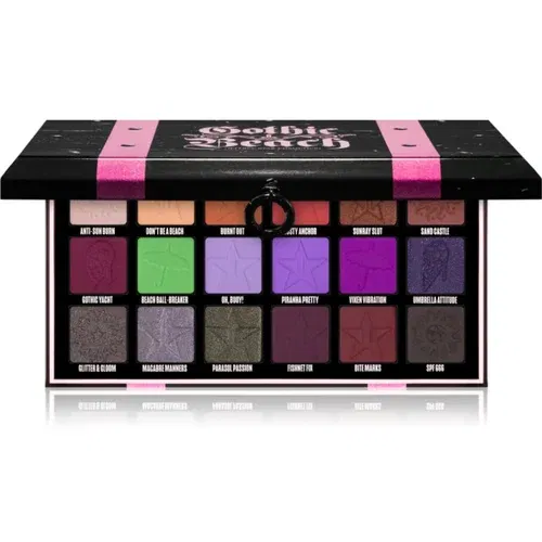 Jeffree Star Cosmetics Gothic Beach Palette profesionalna paleta sjenila za oči 18x1,5 g