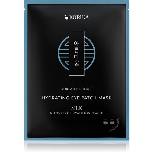KORIKA Korean Heritage Silk & 8 Types of Hyaluronic Acid Hydrating Eye Patch Mask vlažilna maska za predel okoli oči 2 kos Cene