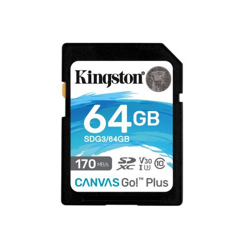 Kingston SDXC 64GB Class 10 U3 170MB/s-70MB/s SDG3/64GB ( SDG3/64GB ) Slike