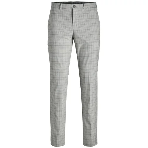 Jack & Jones Chino hlače 'Solaris' rjava / pegasto siva / bela
