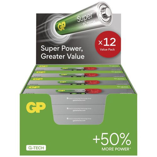 Gp alkalne baterijeSUPER AA (LR03) 12PP MB Slike