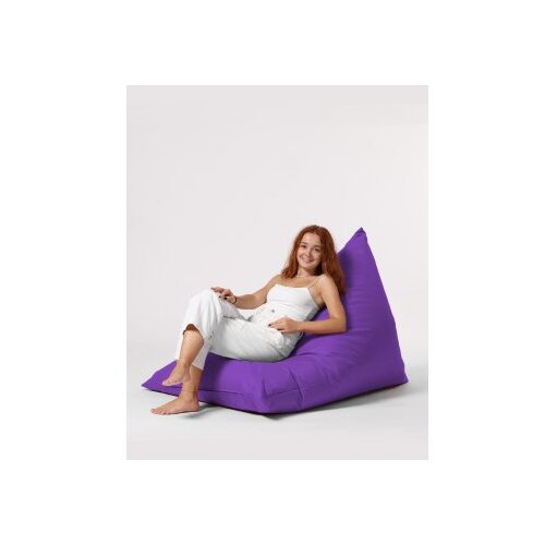 Atelier Del Sofa lazy bag Pyramid Big Bed Pouf Purple Slike