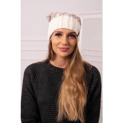 Kesi marka niezdefiniowana Cap with fleece Milano K203 dark beige melange + ecru Cijene