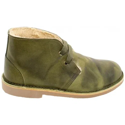 Natural World Škornji 7271 Chukka Boots - Military Bež