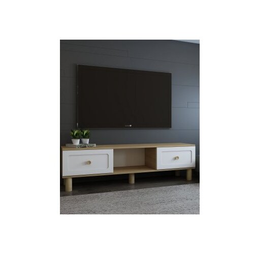 Hanah home TV polica Rosalinda Bohem Sapphıre Oak White Slike