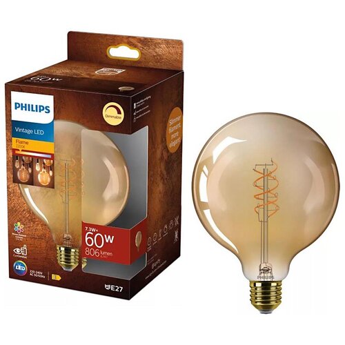 Philips led prigu&scaron;iva sijalica vintage  G125 E27/7,3W/230V 2200K Cene