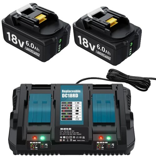 SupplySwap Zamenjava baterije Makita 18V, kapaciteta 6.0Ah, hitro polnjenje, združljivo z BL1860, 1 set, (5000222612) Cene