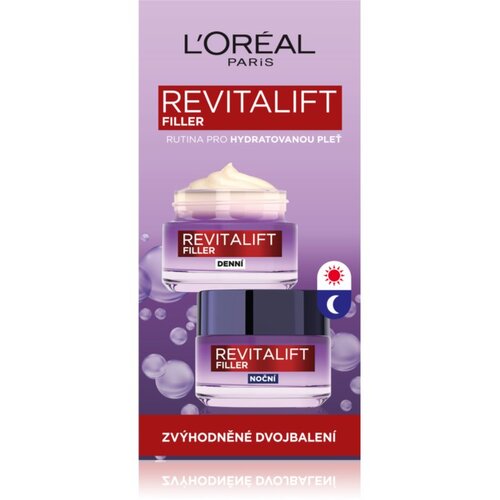 L&amp;acute;Or&amp;eacute;al Paris Revitalift Filler dnevna i noćna krema protiv starenja 2 kom Slike