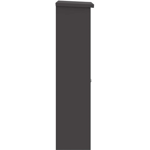  Sandučić za pakete s pohranom Crna 44,5 x 29 x 110,5 cm Čelik Slike