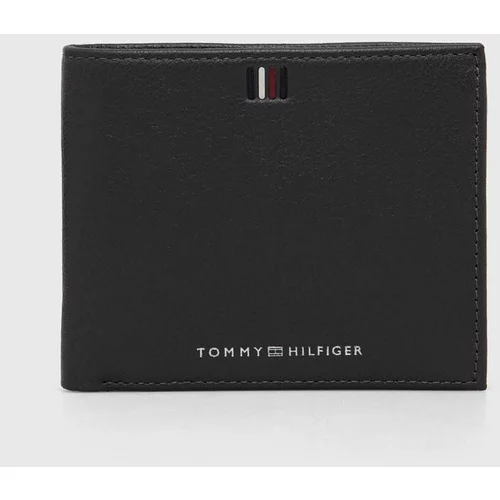 Tommy Hilfiger Usnjena denarnica moški, siva barva