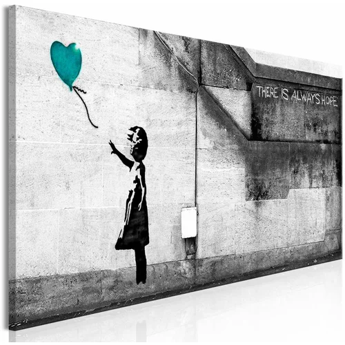  Slika - There is Always Hope (1 Part) Narrow Turquoise 120x40